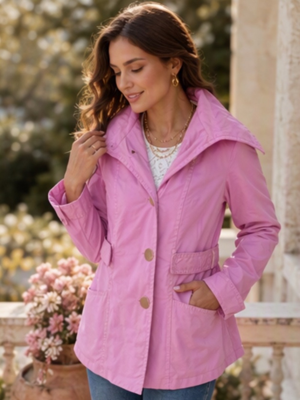 🌷 Rudsak 🌷 Pink Waterproof Trench Coat